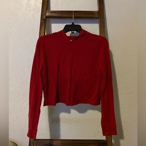 Lightweight red sweatshirt